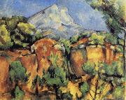 Paul Cezanne Mont Sainte-Victoire Seen from the Quarry at Bibemus oil on canvas